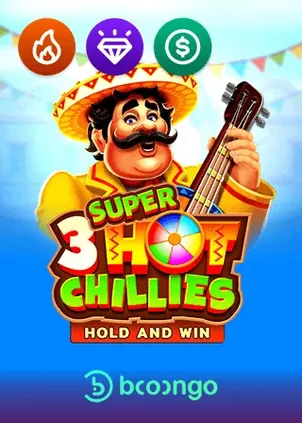 3 Super Hot Chillies pokie by 3Oaks at Rainbet